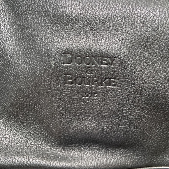 Dooney & Bourke Black Leather Hobo - Picture 3 of 12